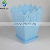 Colourful Square Plastic Flower Pot thumbnail-1