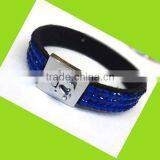 2012 Fashion Blue Crystal Resin Bangle Bracelets thumbnail-1