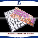 Customized colors heat transfer sticker for offset printing