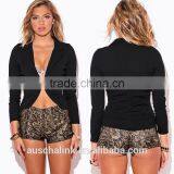 Best Selling Fancy Women Black Single Button Fitted Blazer thumbnail-6