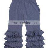 Wholesale Children's Boutique Clothing Kids Cotton Leggings Girls Ruffle Shorts thumbnail-1