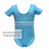 2017 New Arrival Ballet Sparkle Short Sleeve Gymnastics Leotard for Girls thumbnail-3