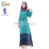 Zakiyyah 40655 New Design Dubai Abayas Online for Party Wear Wholesale Muslim Long Sleeve Maxi Dress thumbnail-4