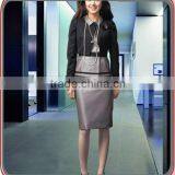 Fashion Ladies Elegant Business Suit Uniform Sets, HOT Tailored Polyester Office Ladies Suit Uniform Design 2014 Newest Style thumbnail-1