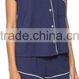New Arrival Fashion Contrast Pajama Set Wholesale Adult Women Pajamas thumbnail-2
