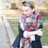 2014 Winter Hot Sale Camel Plaid Scarf thumbnail-4