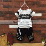 Wholesale Summer Cotton Printing Boys Kids t Shirt With Pants Set thumbnail-2