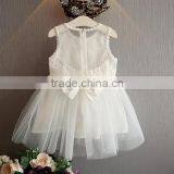 Modern Summer Lace Flower Baby Girl Birthday Vest Dress thumbnail-5