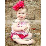 Baby Hot Pink Lace Petti Bloomers thumbnail-1