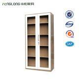 Office Furniture 2 Door Steel Filing Cabinet With Glass Doors for Display thumbnail-2