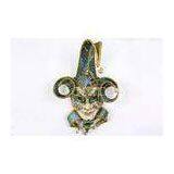 Female Red Venetian Jester Mask Handmade With Jester Face Mask