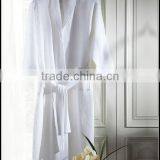 Waffle Bath Robe for Hotel Bathrobe Waffle Weave Men Plus Size Cotton Waffle Embroidered Robe thumbnail-2