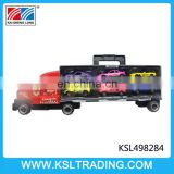 Novel design truck with 6pcs diecast car model toy for sale