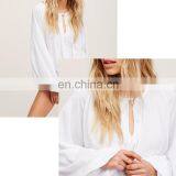 Ladies Elastic Band Set Women Sexy Long Sleeves Plain Jumpsuits And Romper Trousers And Tunic thumbnail-5