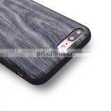 For IPhone 8 & 7 Wood Texture Leather Paste Protective Back Cover Case