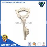 Top quality Personalized design Zinc alloy key shape bottle opener