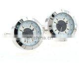 2017 Top Selling Stanless Steel Alarm Clock Cufflink Best Price Clock Movement Cufflinks Logo Engrave Available Watch Movement thumbnail-2