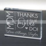 Engraved Love Established Acrylic Keepsake,Paperweight Keepsake Stands thumbnail-4