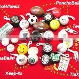 Gift Disposable RainPoncho in Funny Ball With Key Chain