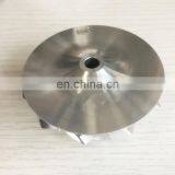 RHF5HB 46.50/59.94 мм 11+0 лопастей высокопроизводительный турбонагнетатель, блок/фрезеровка/алюминиевый компрессорное колесо 2618 для VF30/VF3 thumbnail-3