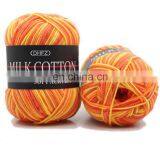 Big Sale High Quality Dyed Milk Cotton Yarn for Knitting Sweater thumbnail-5