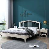 Modern Wood Bed Nordic-style Solid Platform Bed thumbnail-3