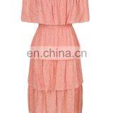 Spring and Summer 2020 New Word Shoulder Cake Group Dress Explosion Models Women's Clothing Factory Direct Sales thumbnail-4