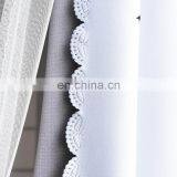 2020 Amazon Hot Selling Polyester Striped Double Lace Hollow-out Star Design Blackout Window Curtains For Bedroom Living Room thumbnail-4