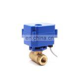 Motorized 2way Ball Electric Motorised Valve Dn8 1/4 Inch BSP for Irrigation thumbnail-1