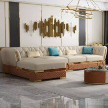 Microfiber Leather Post-modern Light Luxury Sofa Combination Living Room Small Size Italian Minimalist Furniture thumbnail-1