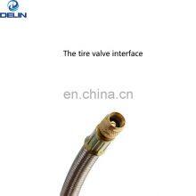 180mm Stainless Steel Braided Flexible Hose Car Wheels Tyre Valve Stems Extensions Tube Adapter thumbnail-5