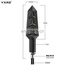 Universal Turn Lamp 8mm 10mm Bolt Flow Stype Sequential LED Motorcycle Signal Light thumbnail-4