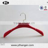 Green Velvet Flocking Hanger With Anti-slip Notch for Clothes thumbnail-4