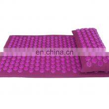 Organic Certified Cotton Canvas Plastic Acupressure Mat and Pillow Set thumbnail-2