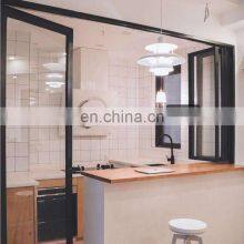 Hot Sales Folding Double Tempered Glass Aluminium Windows Multi Fold -up Window Hurricane Proof Folding Windows thumbnail-4