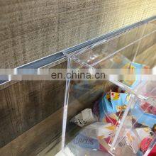 Retail Candy Store Plastic Wall Mounted Bulk Sweet Dispenser Slatwall Acrylic Candy Bins thumbnail-5
