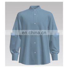 2022 Hot Sale Blue Stripe COTTON NYLON Yarn-dyed Fabric for Shirt thumbnail-2