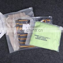 Hot Selling Eco friendly Zipper Resealable for Clothes Packaging Frosted Plastic Ziplock Bag