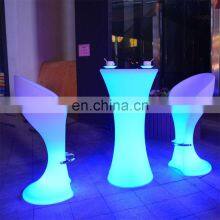 Multi Color Change Lighted Led Furniture Rechargeable Plastic New Design Wedding Led Table Led Furniture Decorations