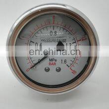 Stoßfester Edelstahl-Manometer mit Glyzerinfüllung thumbnail-2