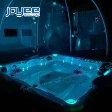 JOYEE Factory Price Freestanding US Aristech Acrylic 5 Persons Outdoor Hydro Whirlpool Spa Hot Tub thumbnail-5