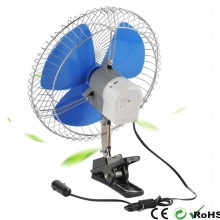 Oscillating Clip Car Fan 12 Volt Mini Car Cooling Truck Fans Auto Fan for Radiator（Wechat:13510231336） thumbnail-3