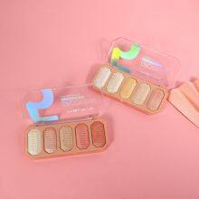 OEM Make up Blusher Palette With High Lighter Cosmetic Face Powder Blusher on Cheeks Bronzer Powder Highlighter Manufacturer thumbnail-1