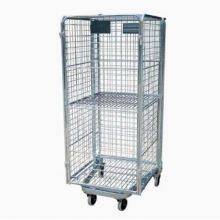Warehouse Galvanized Wire Roller Cart Wholesale, Cage Trolley thumbnail-3
