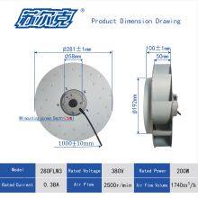 Turbine Type Centrifugal Fan 280 High Speed 230V/400v Industrial Cooling Fan thumbnail-4