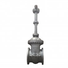GOST DN600 PN16 PN25 PN40 WCB Cast Steel Wedge Type Double Disc Flange Metal Hard Seal Manual Gate Valve thumbnail-2