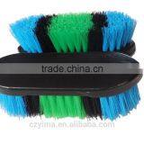 Plastic Horse Dandy Brush With Colorful Bristle for Horse Grooming thumbnail-1