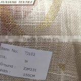 100% Polyester Faux Line Geometric Printed/jacquard/hot Stamping in Silver or Gold Window Curtain Fabric thumbnail-4