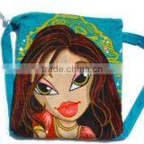 Kawaii Velour Printed Beach Towel Bag thumbnail-1