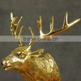 Zinc Alloy Deer Head Ornaments Golden Plating thumbnail-2